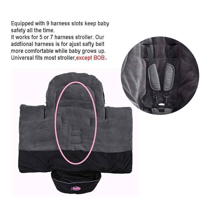 Anti-Kick Stroller Blanket, Toddler Stroller Universal Footmuff Cosy Toes Buggy - Image 5