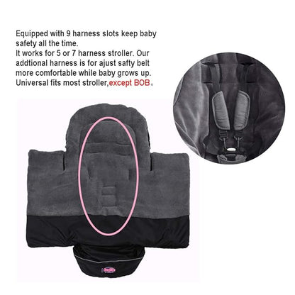 Anti-Kick Stroller Blanket, Toddler Stroller Universal Footmuff Cosy Toes Buggy - Image 5