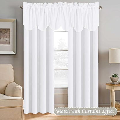 H.VERSAILTEX 4 Panels Blackout Curtain Valances - Image 2