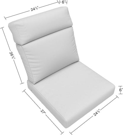 Covers & All CoverRite Rectangle High Back Chair Cushion, 600 Denier, Foam Seat - Image 2