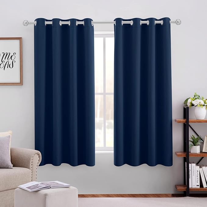 HOMEIDEAS Dark Navy Blackout Curtains by HOMEIDEAS