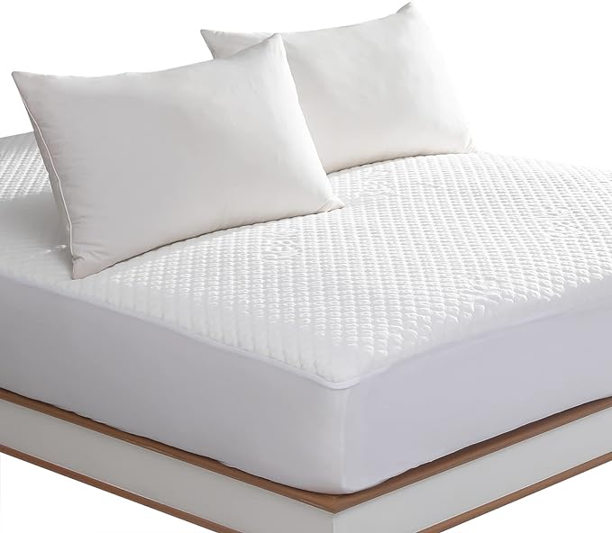Twin Size Bed Waterproof Mattress Protector Fitted Mattress Pad Cover by reaks