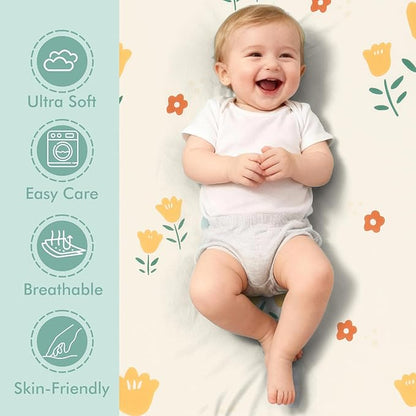 3 Pack Stretchy Bassinet Sheets - Image 2