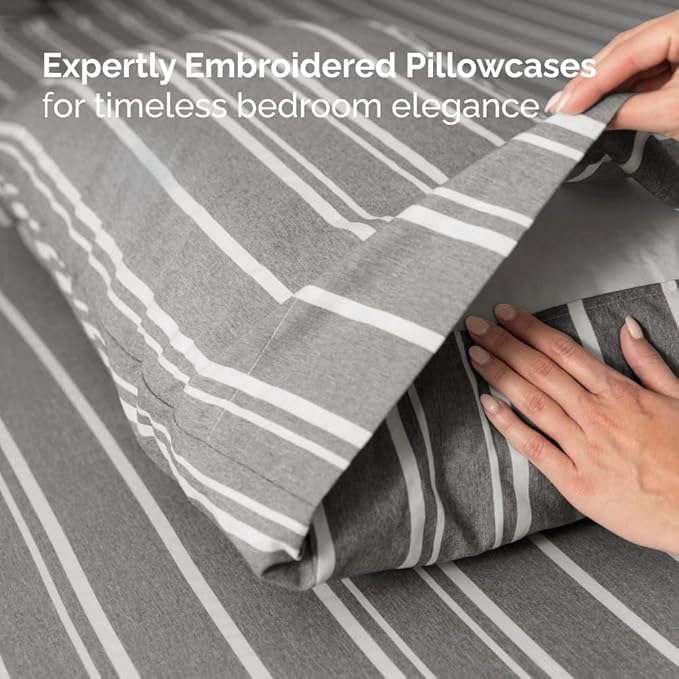 Split Head King Sheet Set – 4 Piece Flex Split Top King Sheets - Image 7