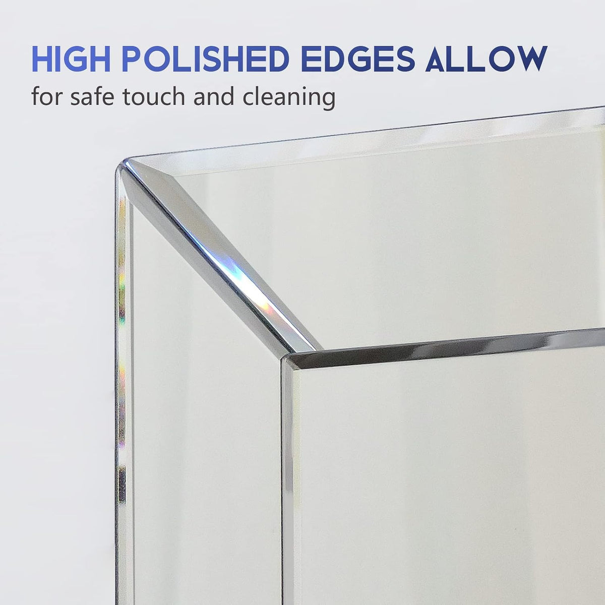 pregaspor wall mirror for bathroom, 24" x 36", side view