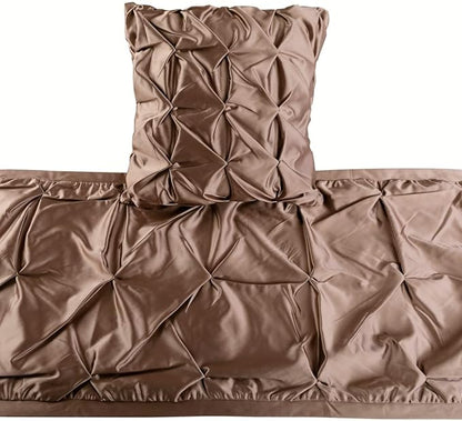 The HomeCentric Beige Bed Runner Without Pillow Cover, King Size 90"x18" - Image 2