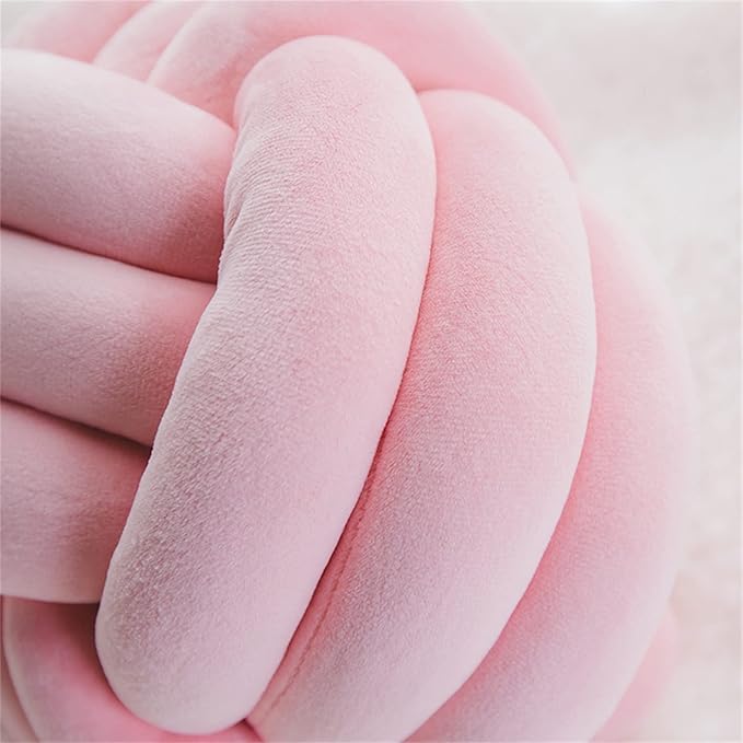 Round Throw Pillow, Soft Handmade Knot Ball Pillows, Home Decoration Pillow - Image 5