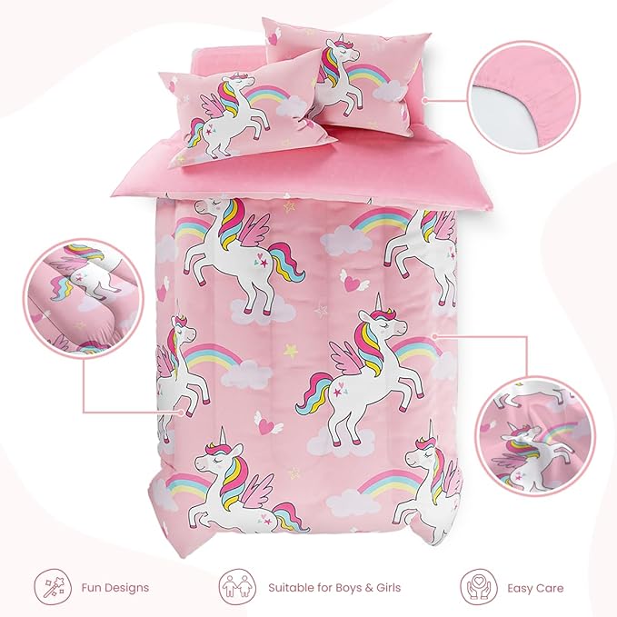SANDJEST Unicorns Bedding Full Set - Image 2