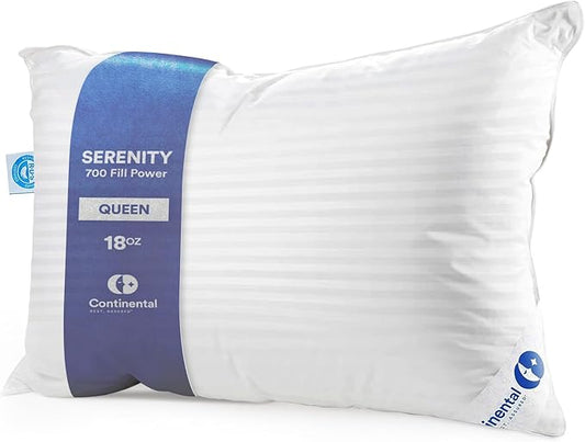 Continental Bedding | Serenity Goose Down Pillow | 700 Fill Power Hungarian by ContinentalBedding