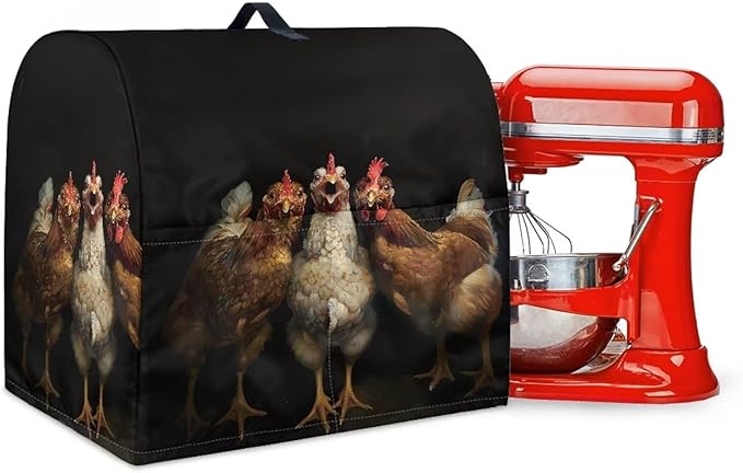 Funny Rooster 3D Print Stand Mixer Covers Kitchen Aid Mixer Cover Mixer Dust by Unknown