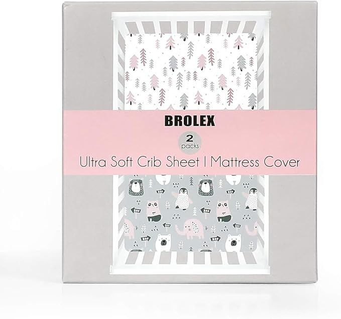 BROLEX Baby Fitted Crib Sheets: Kid Crib Sheets - Image 2