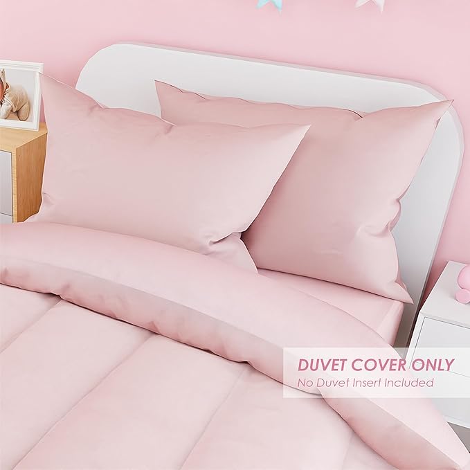 SANDJEST Pink Duvet Cover Sets Full Size - Image 6