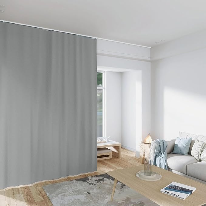 Room Divider Curtains Total Blackout Privacy Curtain Panel Room Thermal - Image 6