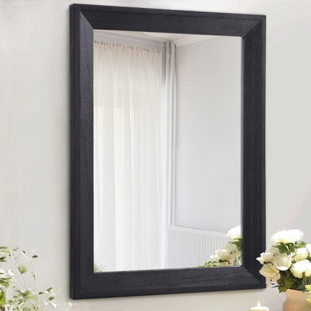 AAZZKANG Black Mirrors for Wall Rectangle Wood Framed Large 28"x20"...