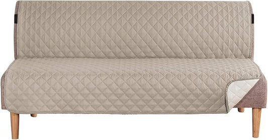 H.VERSAILTEX Reversible Futon Cover Water Repellent Armless Sofa Slipcover by HVERSAILTEX
