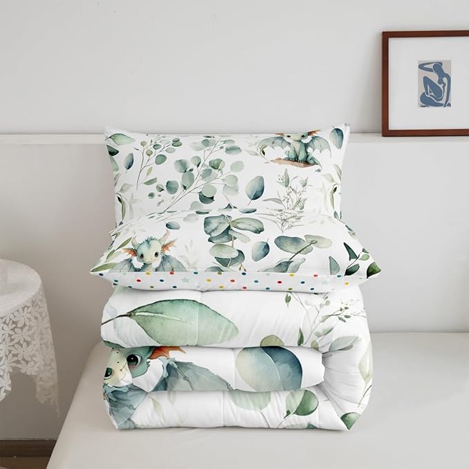 Erosebridal Boys Magic Animal Toddler Bedding Sets Cute Dragon Comforter Set - Image 6