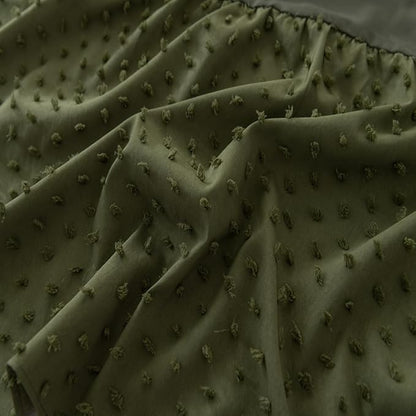 Tufted Dot Bed Skirt King Size Ruffled Bed Skirt - Image 4