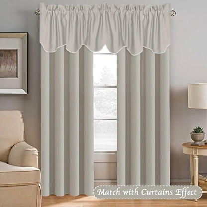 H.VERSAILTEX 4 Panels Blackout Curtain Valances - Image 2