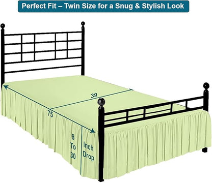 Shreem Linen Ruffled Bed Skirt - Image 5