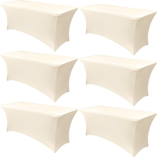 Obstal 6 Pack Stretch Spandex Table Covers by Obstal