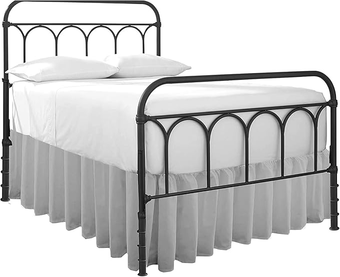 Ruffled Bed Skirt with Split Corners-Dust Ruffle by COTTINGON