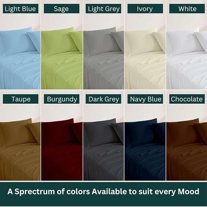 NON Sticky cotton Queen Size Sleeper Sofa Sheets, 4 Piece Egyptian Cotton Bed - Image 6