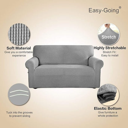 Easy-Going Stretch Loveseat Slipcover 1-Piece Sofa Cover Furniture Protector - Image 3
