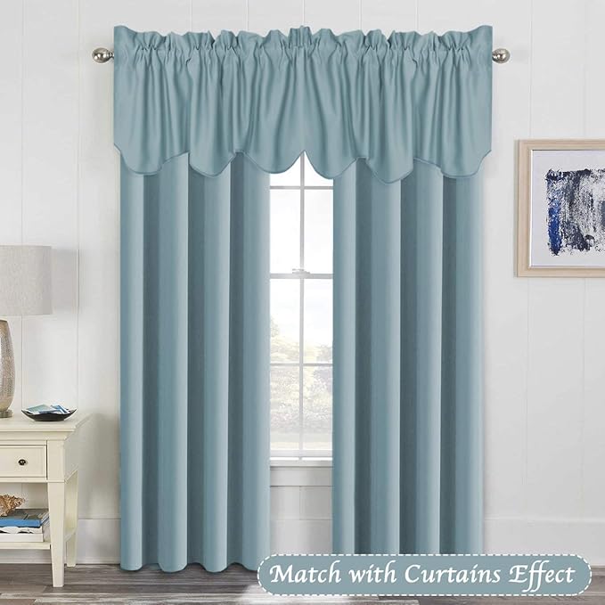 H.VERSAILTEX 4 Panels Blackout Curtain Valances - Image 2