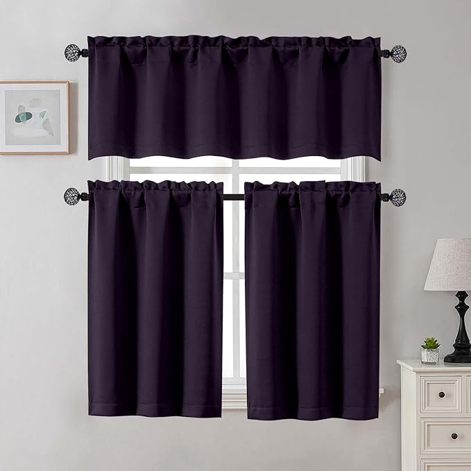 Gwine Short Curtains for Bedroom 45 Inches Long, Short Half Window Kitchen - Image 3