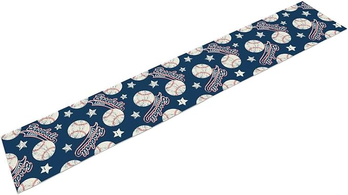 Baseball Table Runner, Seasonal Baseball Sports Themed Birthday Party Decor - Image 6
