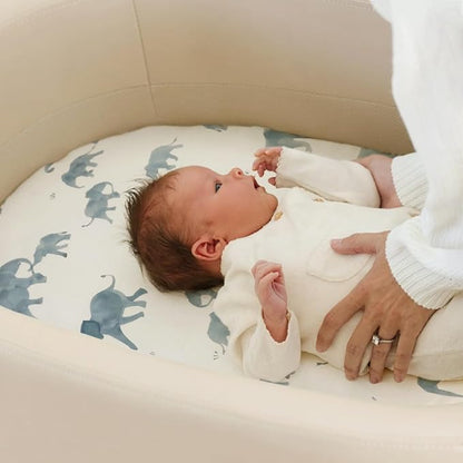 Stretchy Ultra Soft Fitted Bassinet Sheets Set 3 Pack, Universal Fit - Image 5