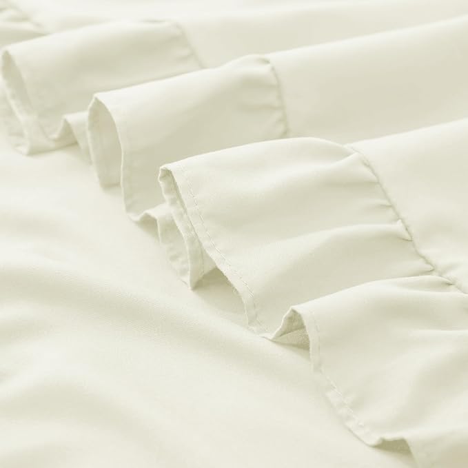 KKJIAF Ruffle Pillow Cases 18x18 Inches, Microfiber Wrinkle Resistant Pillow - Image 7