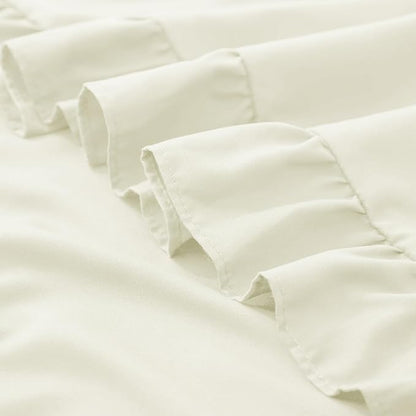 KKJIAF Ruffle Pillow Cases 18x18 Inches, Microfiber Wrinkle Resistant Pillow - Image 7