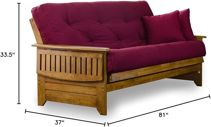 Nirvana Futons Brentwood Tray Arm Futon Sofabed Set - Image 2
