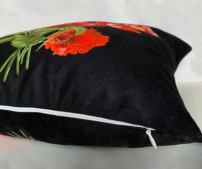 Vintage Floral Bouquet 18x18 Plush Throw Pillow Case, Double-Sided Printed - Image 5