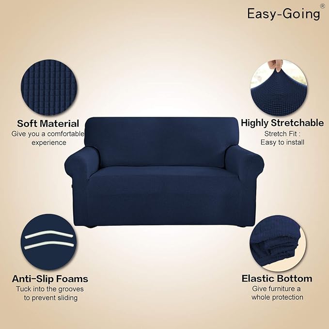 Easy-Going Stretch Sofa Slipcover 1-Piece Sofa Cover Furniture Protector Couch - Image 4