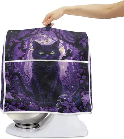 Black Cat Stand Mixer Cover Washable Kitchen Appliance Cover - Image 6