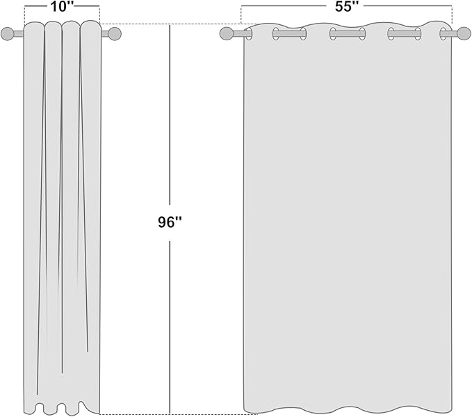 NICETOWN Thick Flax Linen Curtains - Image 2