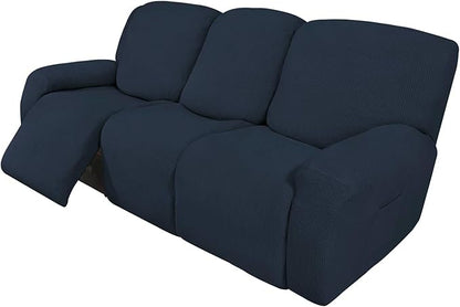 Easy-Going 8 Pieces Recliner Sofa Stretch Sofa Slipcover Sofa Cover Furniture by Easy-Going
