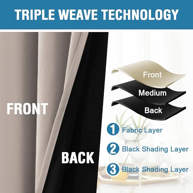 H.VERSAILTEX 100% Blackout Curtains - Image 4