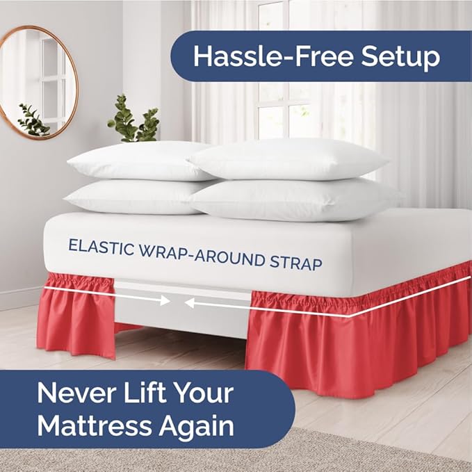 Wrap Around Dust Ruffle Bed Skirt - Image 2
