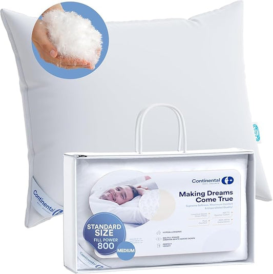 100% Siberian Goose Down Pillow Father's Day Dream Ensemble by ContinentalBedding