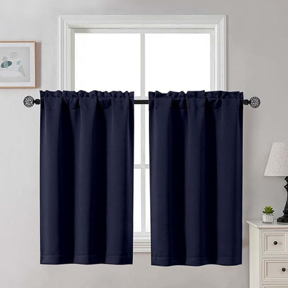 Gwine Navy Blue Blackout Curtains by Gwine