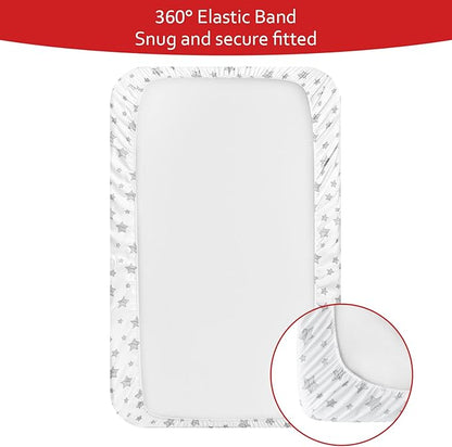 Mini Portable Crib Sheets 4 Pack - Image 5