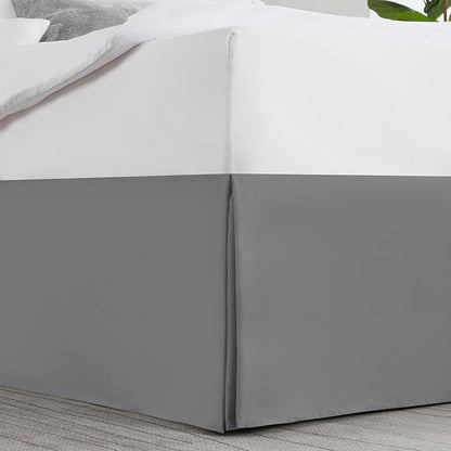 Nestl Grey Twin Bed Skirt - Image 2