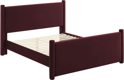 modway rael queen platform bed frame with upholstered, package contents