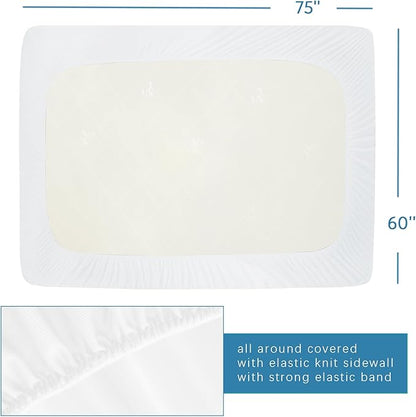 RV Short Queen Terry Mattress Protector Waterproof - Image 2