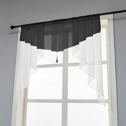 PearAge Swag Sheer Valance Curtains - Image 3