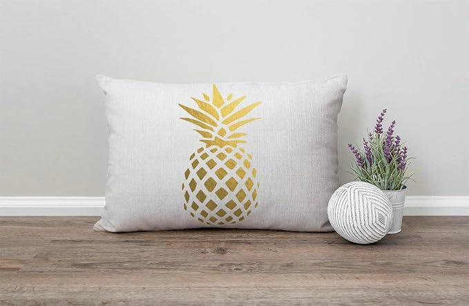 Solekla Tropical Pineapple Fruit Farmhouse Pillow Covers 12" x 20" Lumbar - Image 4