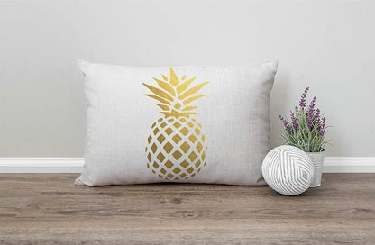 Solekla Tropical Pineapple Fruit Farmhouse Pillow Covers 12" x 20" Lumbar - Image 4